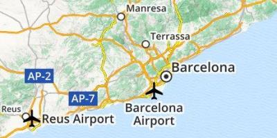 Bandara Di Barcelona Spain Map - Barcelona Airport Peta Lokasi ...